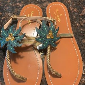 Kate Spade NY “Solana” palm tree sandal, sz 9 NEW